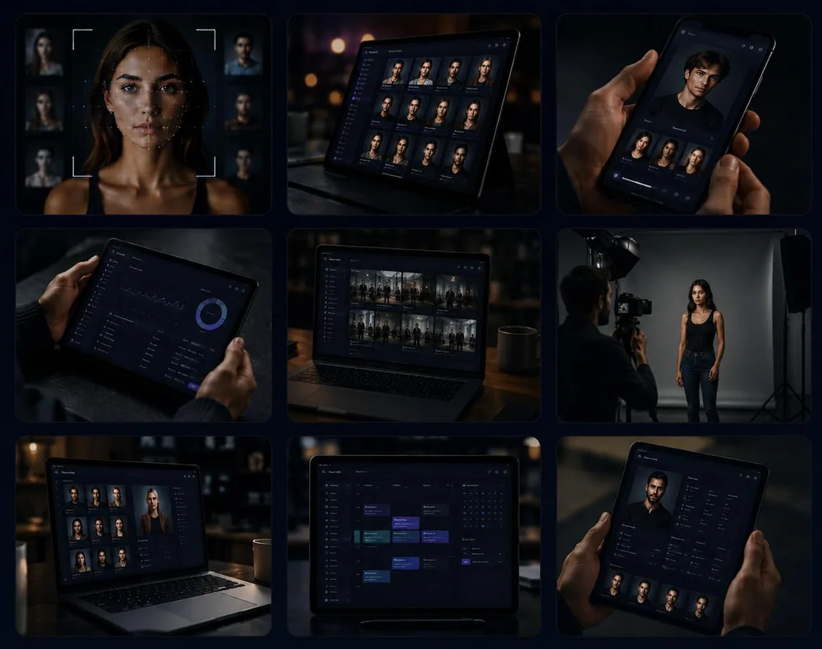 Talent Match workflow interface previews